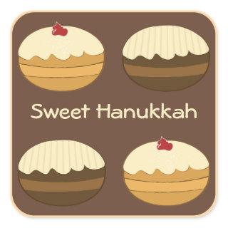 Happy Hanukkah Square Sticker