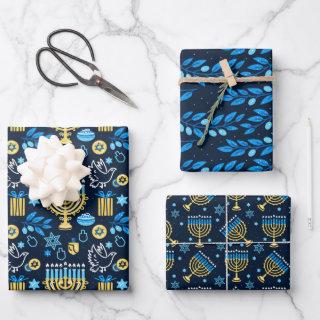 Happy Hanukkah  Set of 3