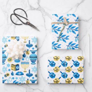 Happy Hanukkah  Set of 3