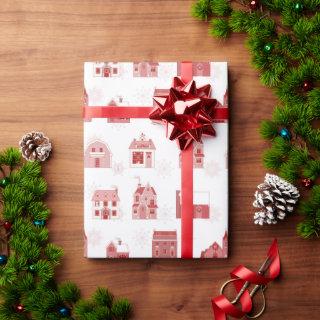 Happy Homes Christmas Village Holiday Gift Paper