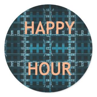 Happy Hour Classic Round Sticker