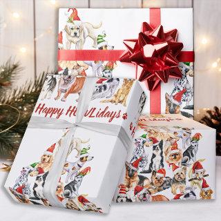 Happy HOWLidays Dog Lover Christmas Tree Dogs