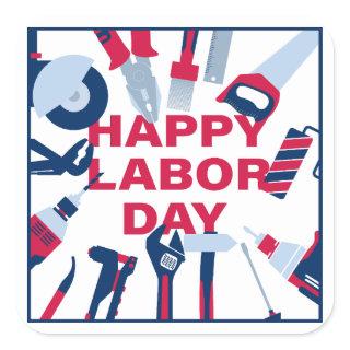 Happy labor day Weekend Square Sticker