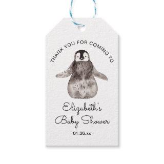 Happy Little Penguin Baby Shower Thank You    Gift Tags