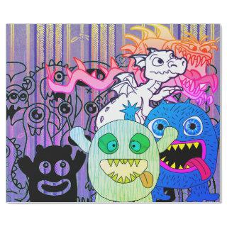 HAPPY MONSTER FUN COLORFUL