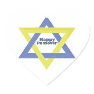 Happy passover heart sticker