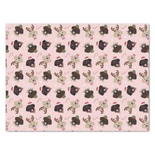 Happy Pawlidays Labrador Retriever Dogs Tissue Paper