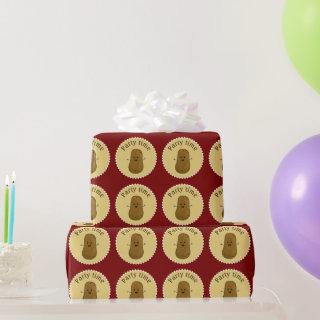 Happy Potato Party Time Deep Red