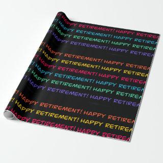 Happy Retirement Colorful Design