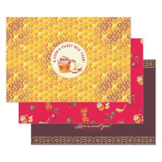 Happy Rosh Hashanah Jewish New Year Honey & Apple  Sheets