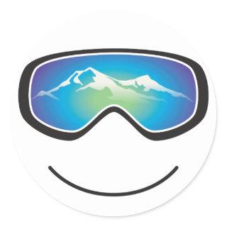 Happy Skier/Snowboarder Sticker
