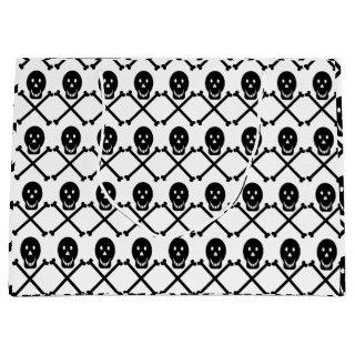 happy skulls crossbones gift bag