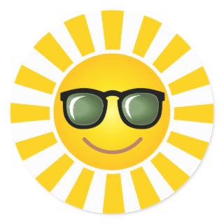 Happy Smiling Sun Sticker