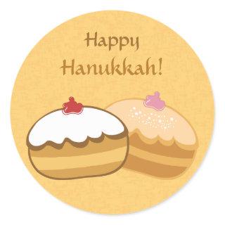 Happy Sweet Hanukkah Classic Round Sticker