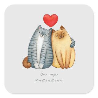 Happy Valentine Day 2023 st valentine 14 February Square Sticker