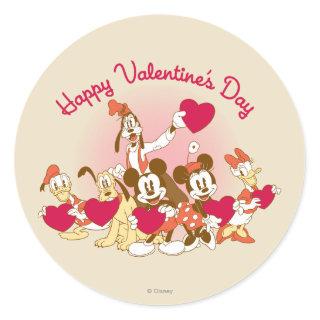 Happy Valentine's Day Classic Round Sticker