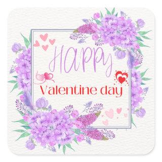 Happy Valentine's day Square Sticker