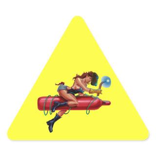 HARDHATZ TRIANGLE STICKER