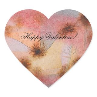 Hardy Plants , Paul Klee  Heart Sticker