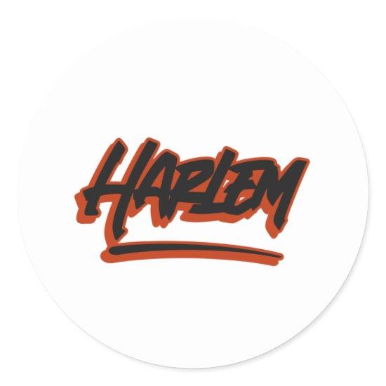 Harlem Graffiti Style  Coffee  Classic Round Sticker
