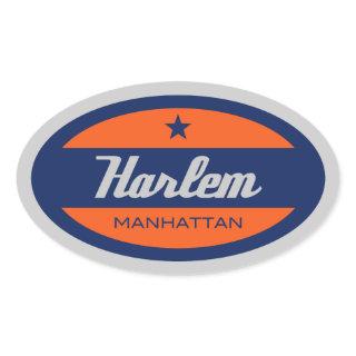 Harlem Oval Sticker