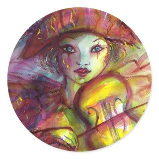 HARLEQUIN CLASSIC ROUND STICKER