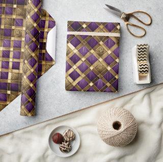 Harlequin Diamonds Purple and Gold ID1031