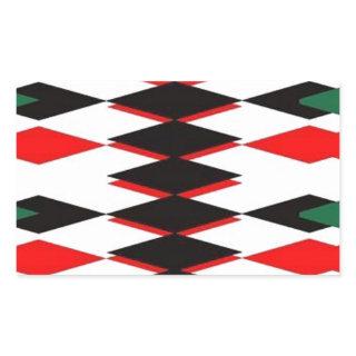Harlequin Jokers Deck Rectangular Sticker