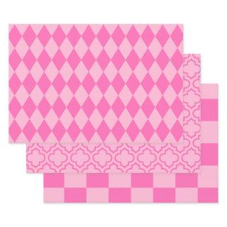 Harlequin Moroccan Checker DIY Colors 2 Tone Pink  Sheets