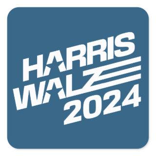 Harris Walz 2024 Election Square Sticker