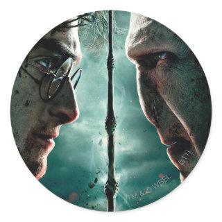 Harry Potter 7 Part 2 - Harry vs. Voldemort Classic Round Sticker