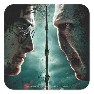 Harry Potter 7 Part 2 - Harry vs. Voldemort Square Sticker