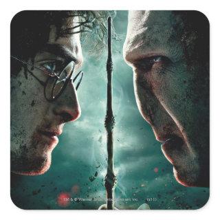 Harry Potter 7 Part 2 - Harry vs. Voldemort Square Sticker