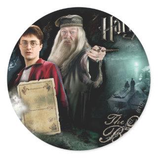 Harry Potter and Dumbledore Classic Round Sticker