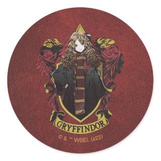 HARRY POTTER™ | Anime Hermione House Crest Classic Round Sticker