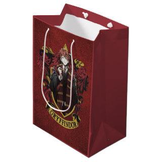HARRY POTTER™ | Anime Ron Weasley House Crest Medium Gift Bag