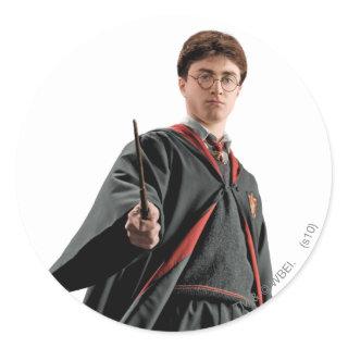 Harry Potter At The Ready Classic Round Sticker