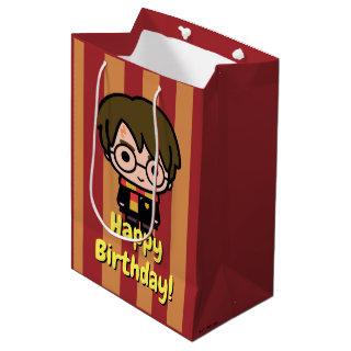 Harry Potter Cartoon Character Art Medium Gift Bag