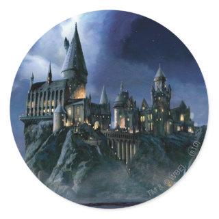 Harry Potter Castle | Moonlit Hogwarts Classic Round Sticker