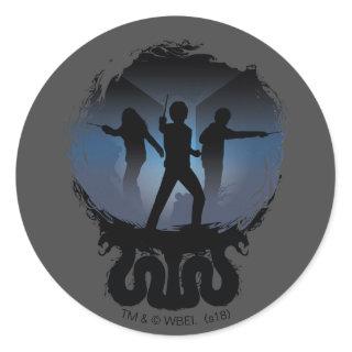 Harry Potter | Chamber of Secrets Silhouette Classic Round Sticker