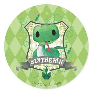 Harry Potter | Charming SLYTHERIN™ Crest Classic Round Sticker