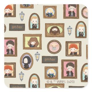 HARRY POTTER™ Chibi Picture Frame Pattern Square Sticker