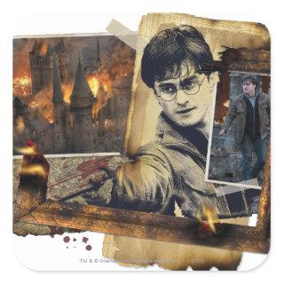 Harry Potter Collage 7 Square Sticker