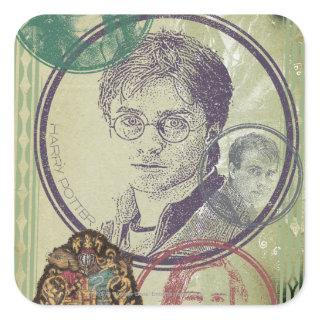 Harry Potter Collage 9 Square Sticker