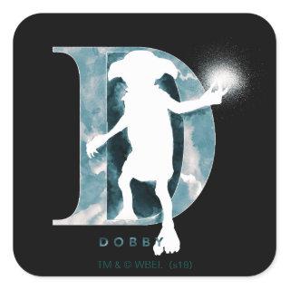 Harry Potter | Dobby Character Watercolor Square Sticker