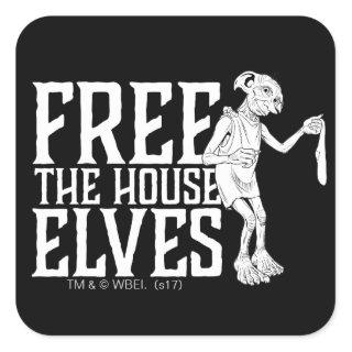 Harry Potter | Free The House Elves Square Sticker