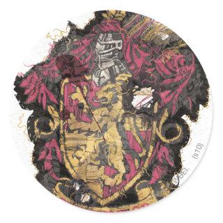 Harry Potter | Gryffindor Crest - Destroyed Classic Round Sticker