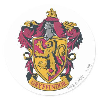 Harry Potter | Gryffindor Crest Gold and Red Classic Round Sticker