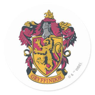 Harry Potter | Gryffindor Crest Gold and Red Classic Round Sticker