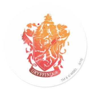 Harry Potter | Gryffindor Crest - Splattered Classic Round Sticker